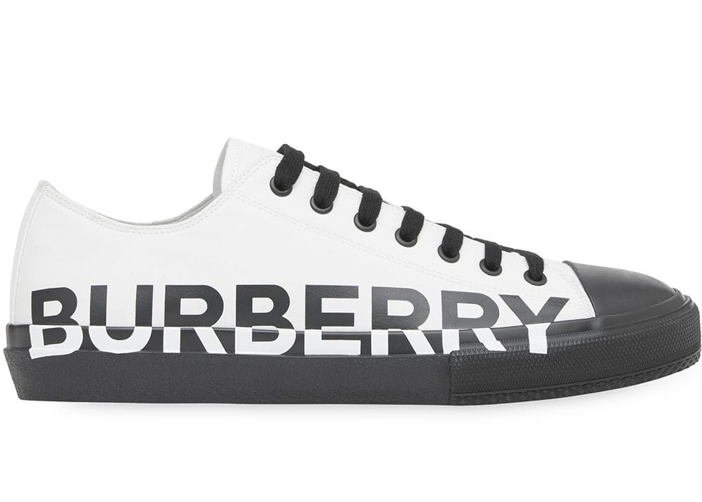 Burberry Logo Print Two-Tone White Black - vstockx