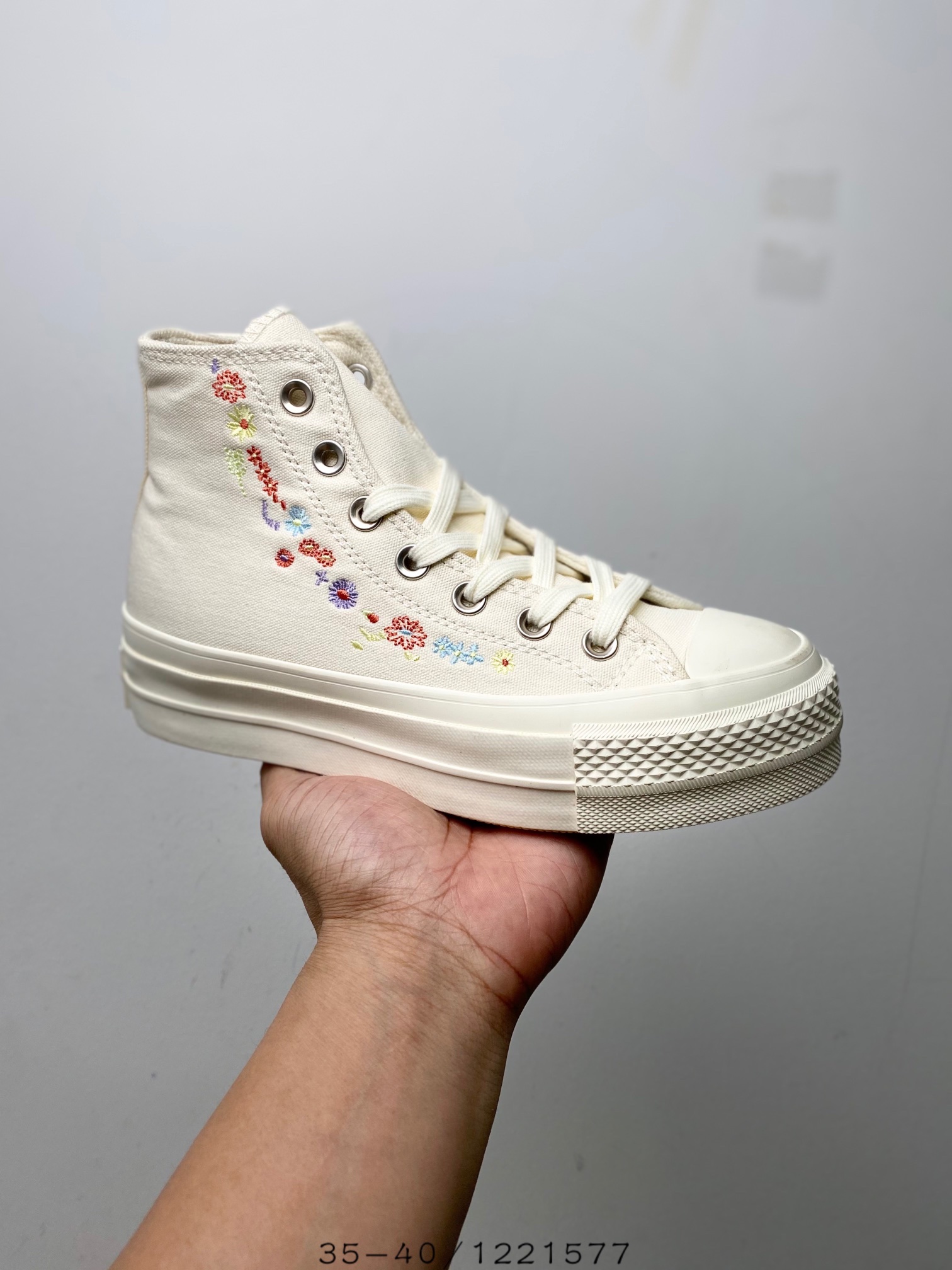 Converse Chuck Taylor All-Star Lift Hi Things To Grow Egret - vstockx