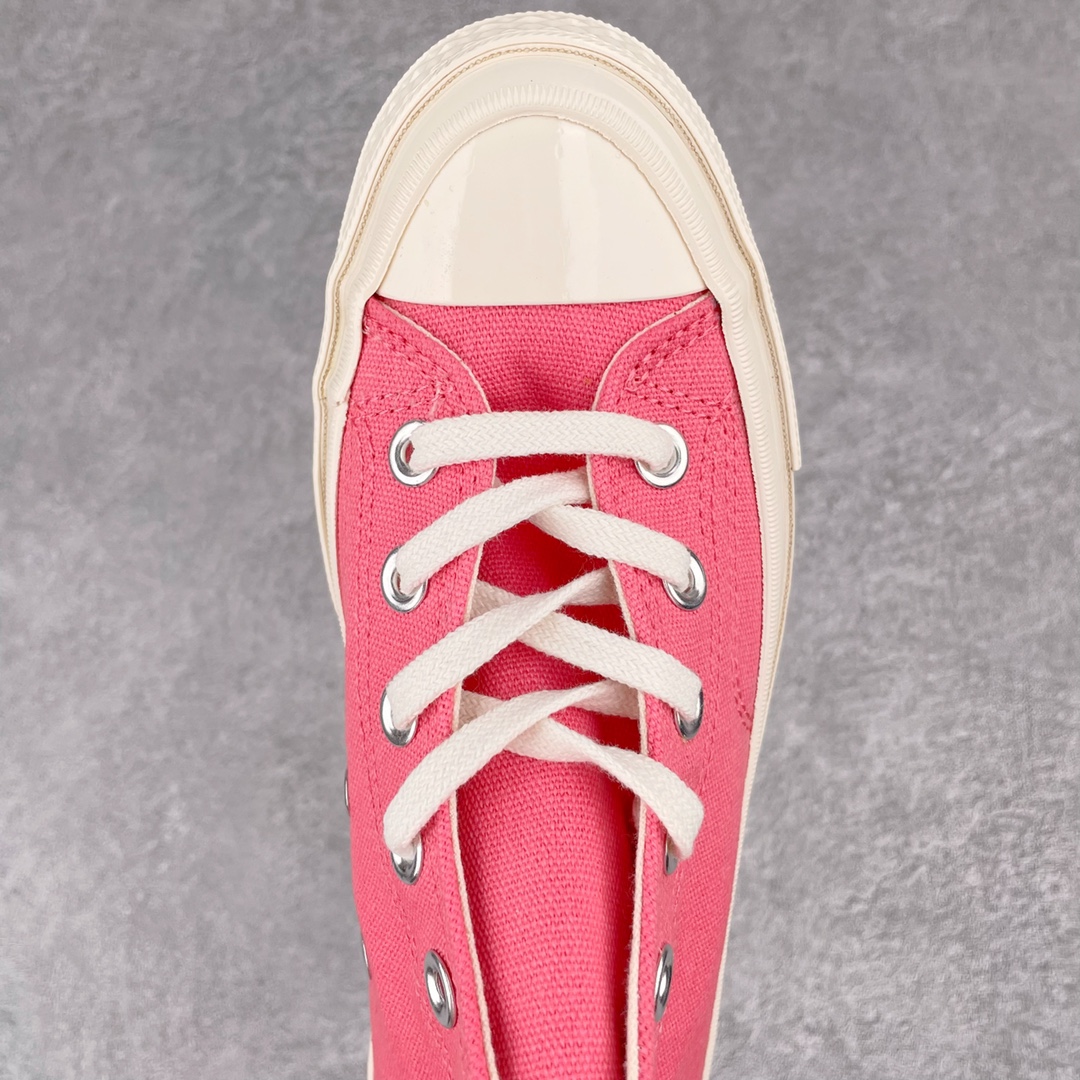 Converse Chuck Taylor All-Star 70s Hi Comme des Garcons Play Bright Pink - vstockx
