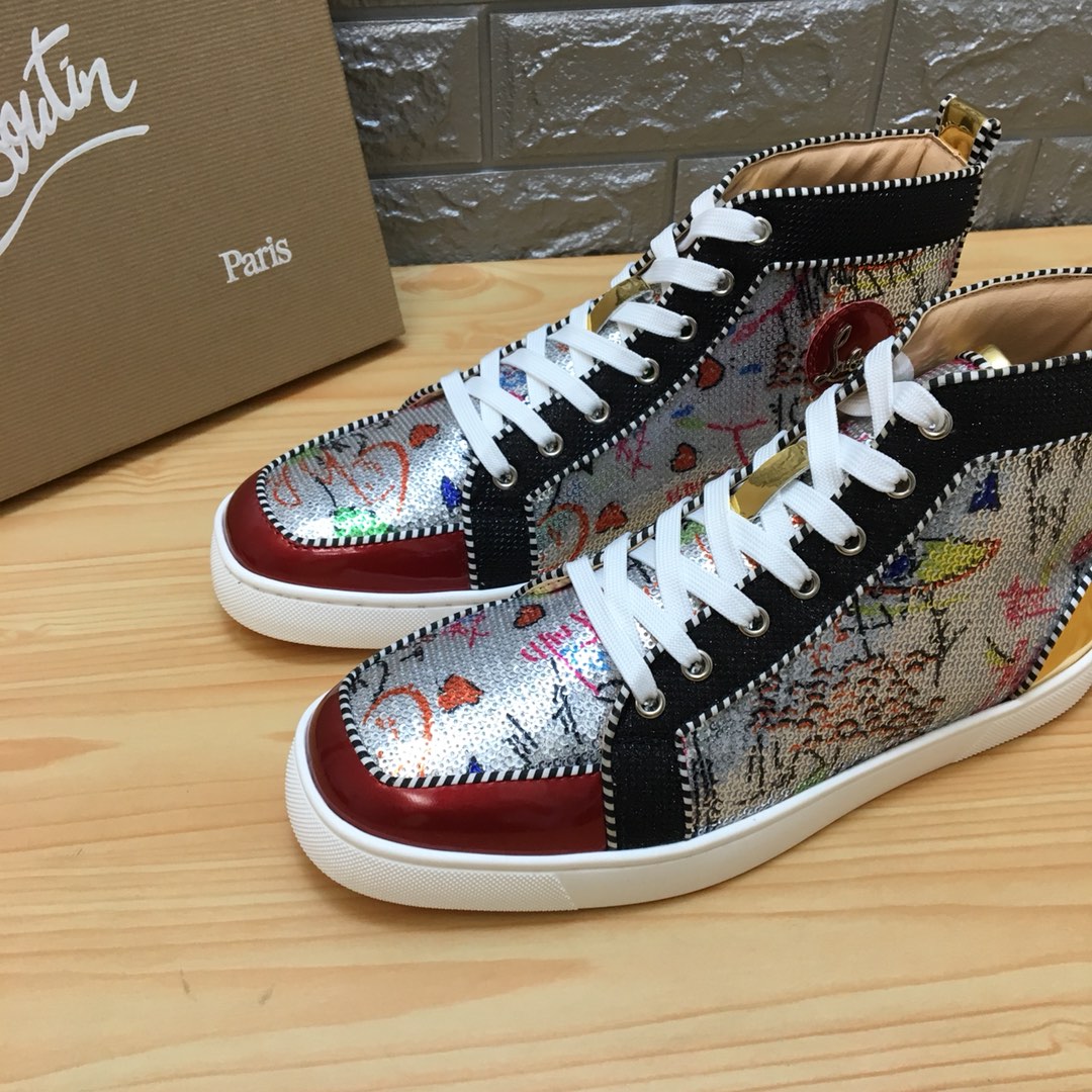 Christian Louboutin Louis Junior Spikes Orlato Flat Sneakers 13 - vstockx
