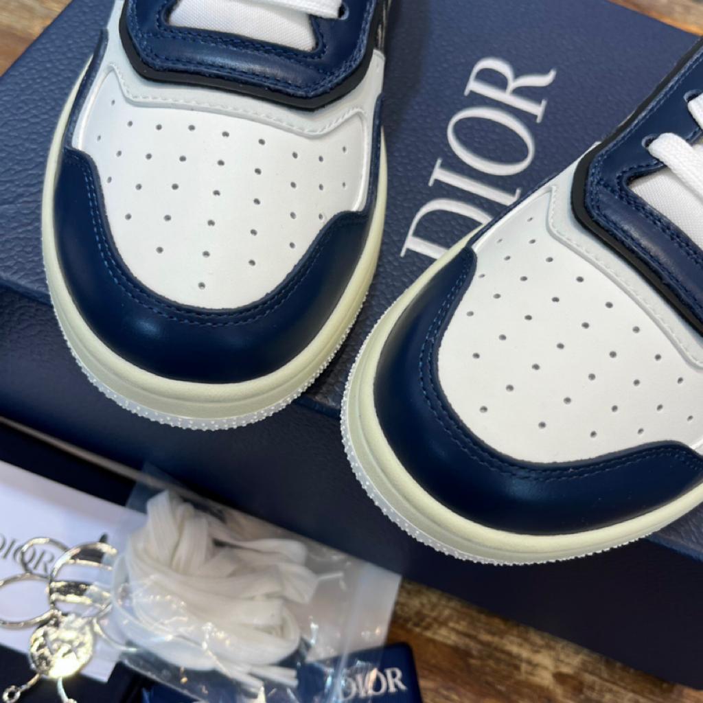 Dior B27 Low Blue Cream Dior Gray Beige Black Dior Oblique Jacquard - vstockx