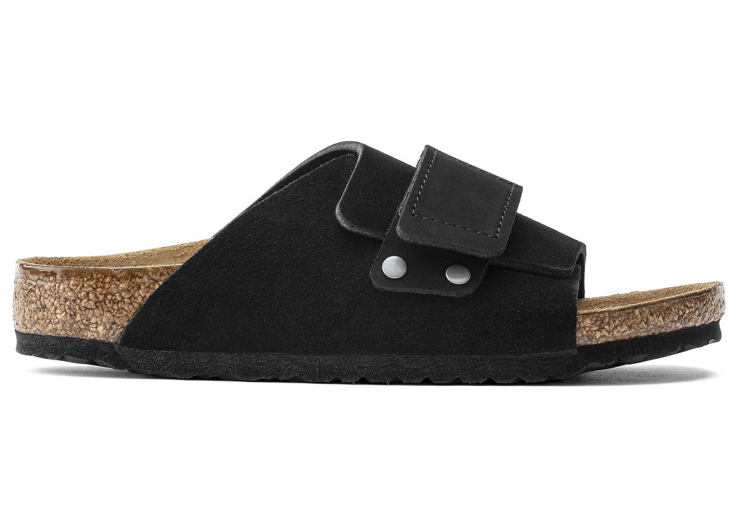 Birkenstock Kyoto Suede Black (Kids) - vstockx