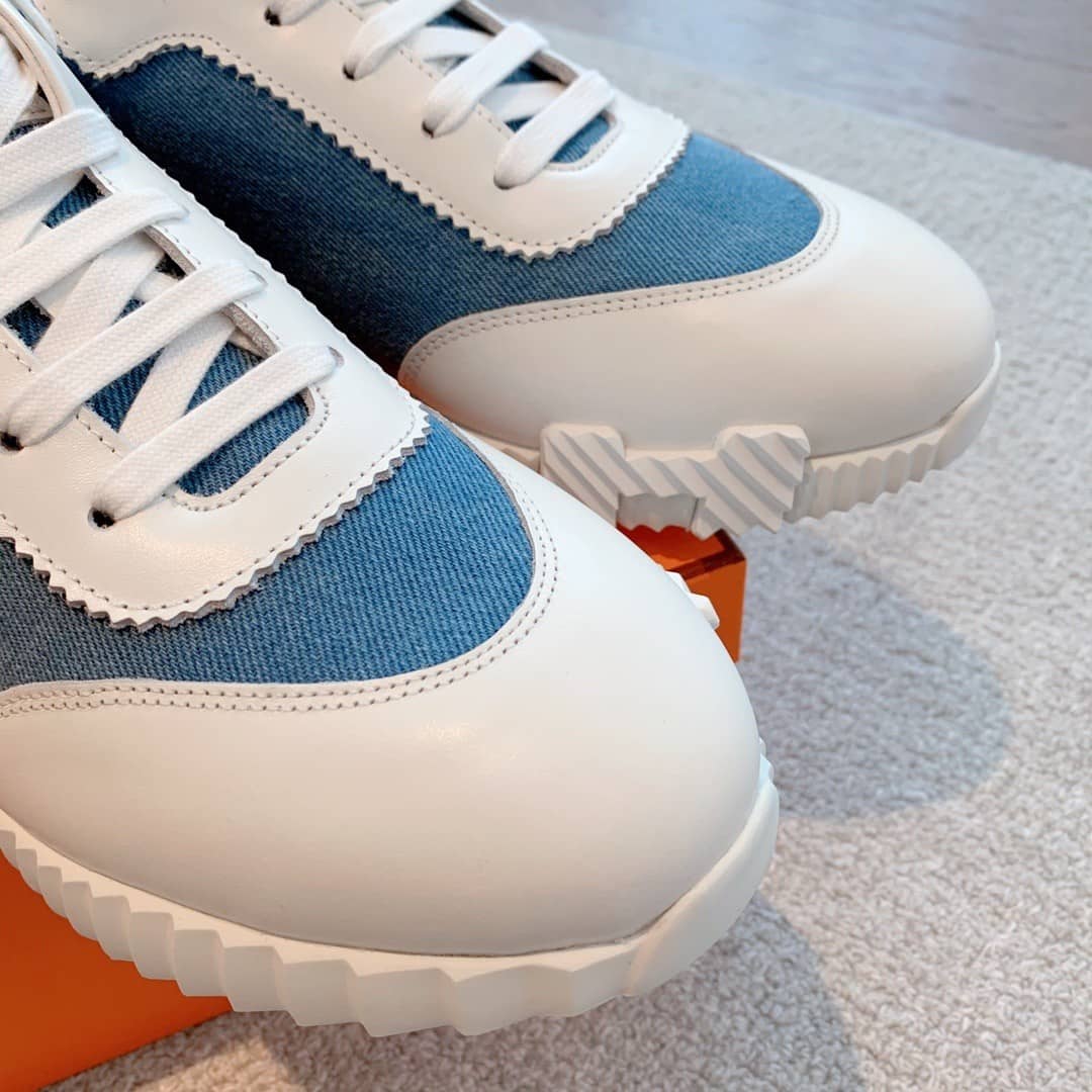 Herm��s Bouncing sneaker Bleu Clair / Blanc - vstockx