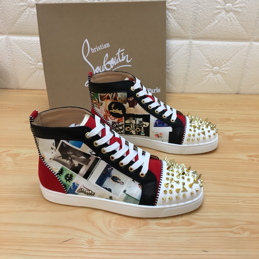 Christian Louboutin Louis Junior Spikes Orlato Flat Sneakers 12 - vstockx