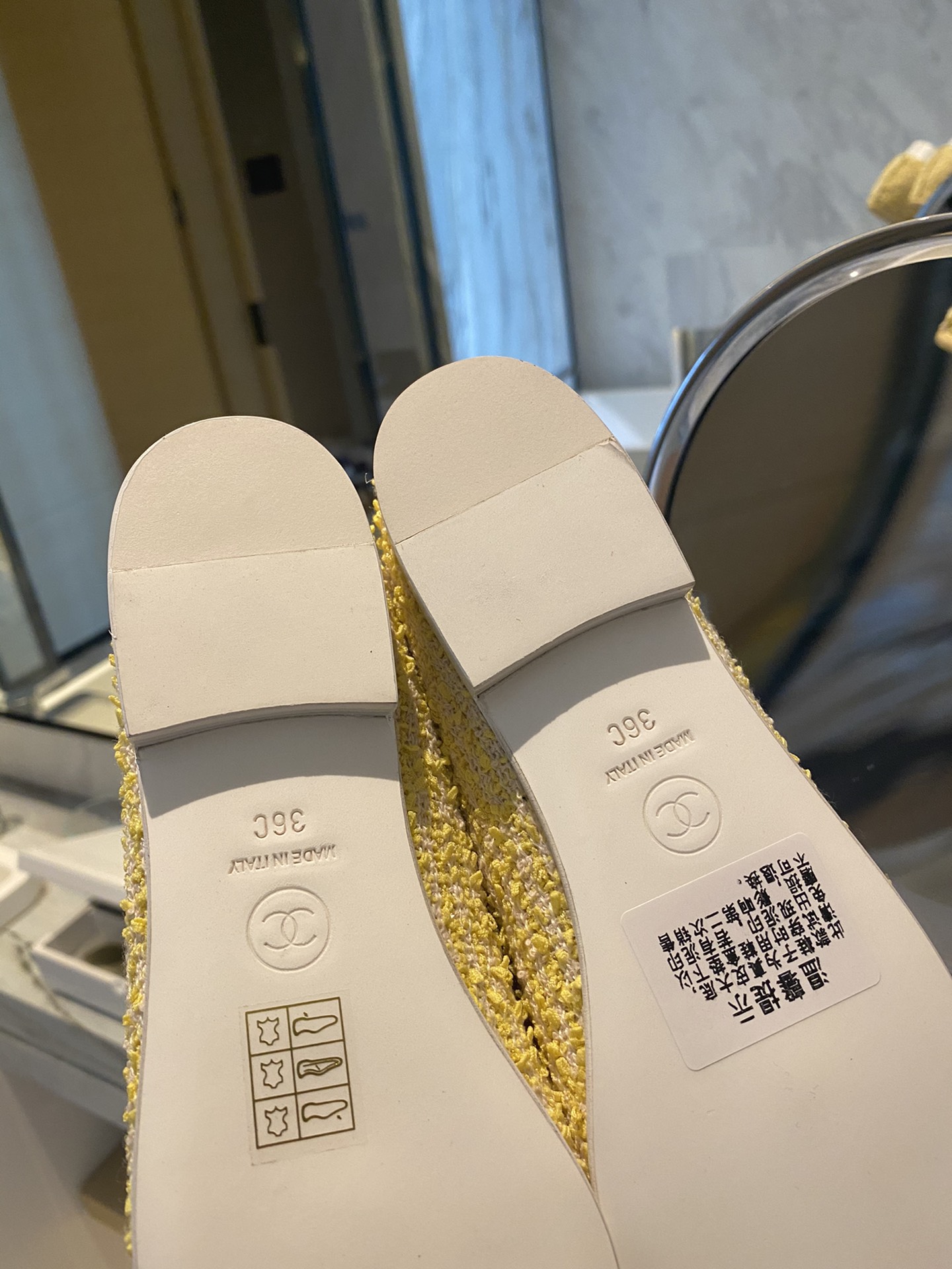 Chanel Ballerinas Fabric & Grosgrain 39 - vstockx