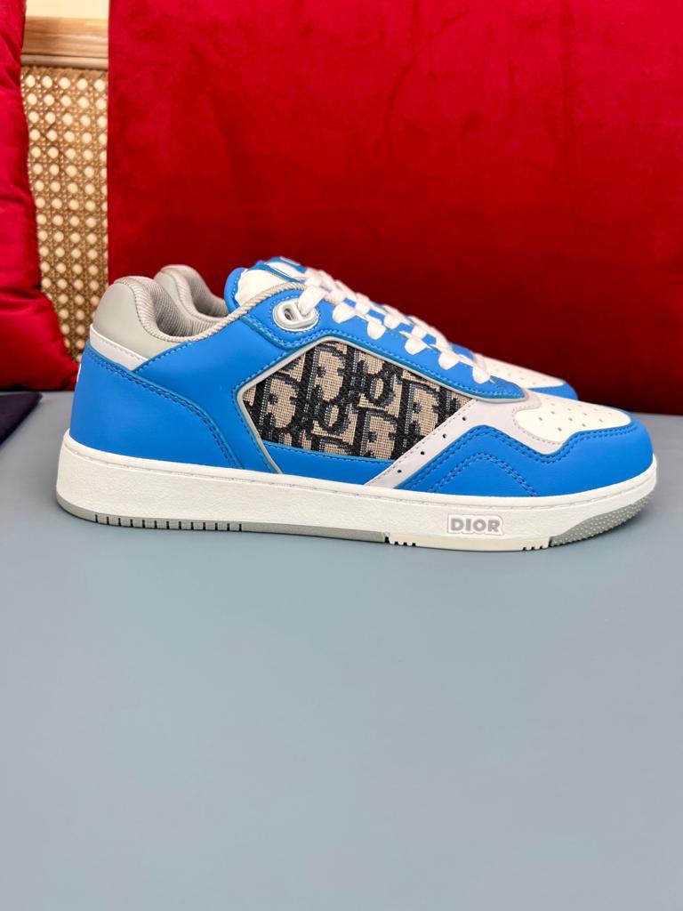 Dior B27 Low Blue Grey White Beige Dior Oblique Jacquard - vstockx