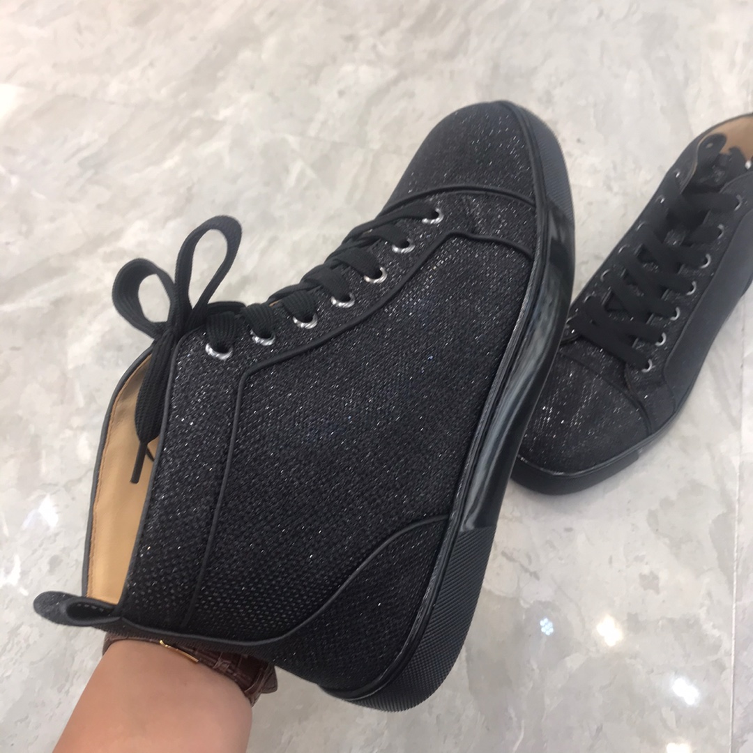 Christian Louboutin Louis Junior Spikes Orlato Flat Sneakers 23 - vstockx