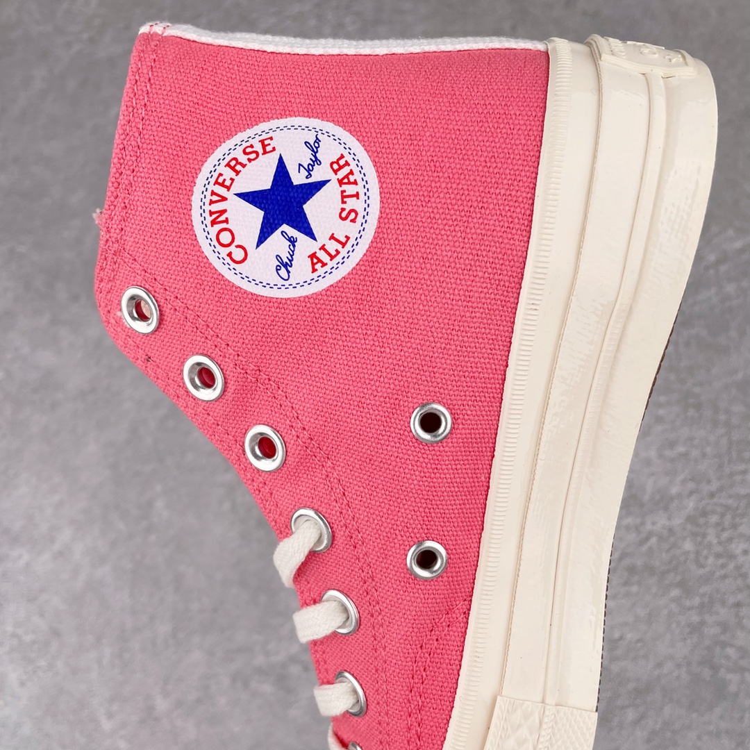 Converse Chuck Taylor All-Star 70s Hi Comme des Garcons Play Bright Pink - vstockx