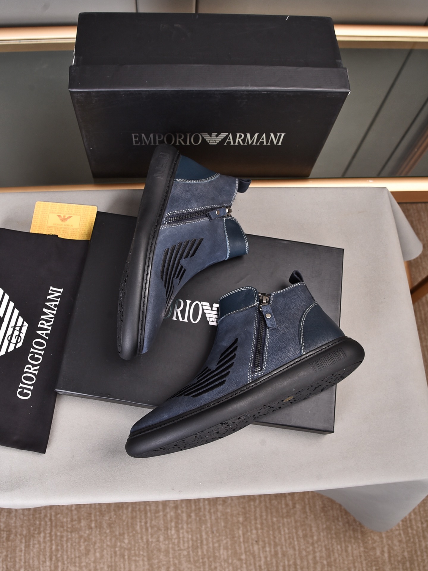 Armani High Top Sneaker 2 - vstockx