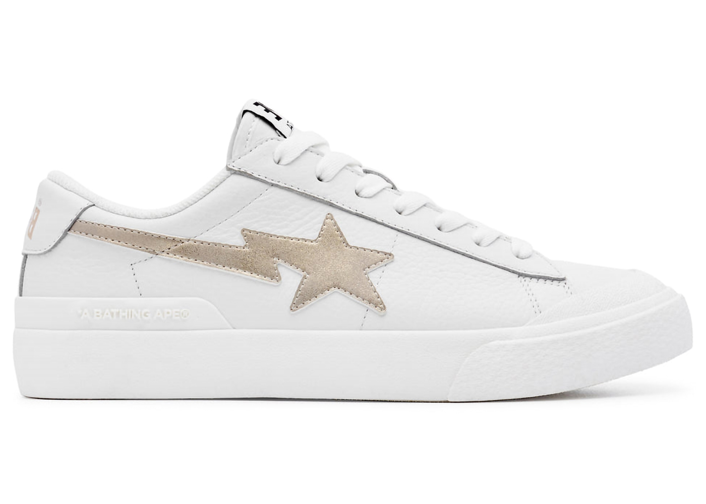 A Bathing Ape Mad Sta White Gold - vstockx