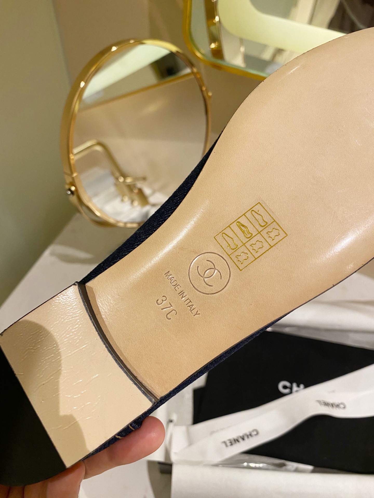 Chanel Ballerinas Fabric & Grosgrain 17 - vstockx