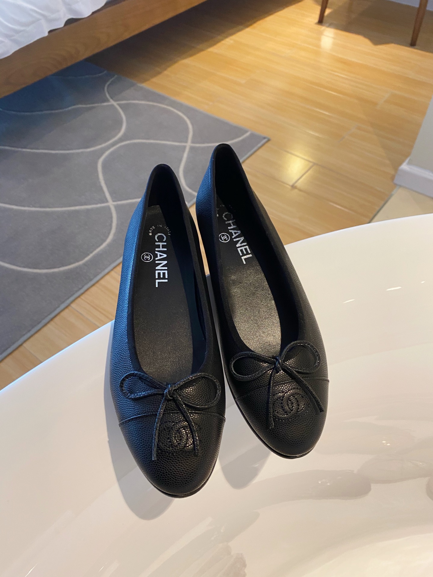 Chanel Ballerinas Fabric & Grosgrain 11 - vstockx