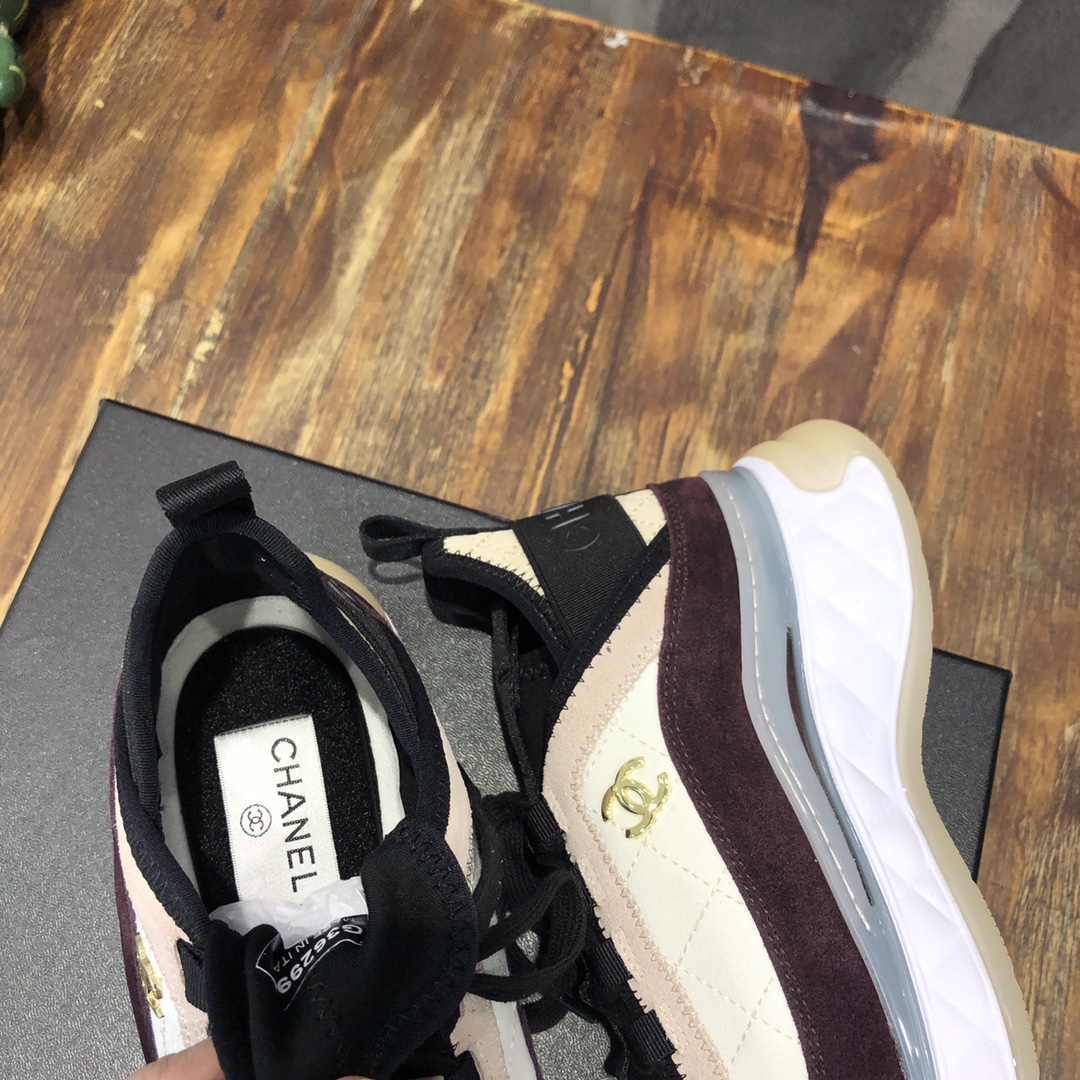 Chanel Fabric & Suede Calfskin Low Top Sneaker 8 - vstockx