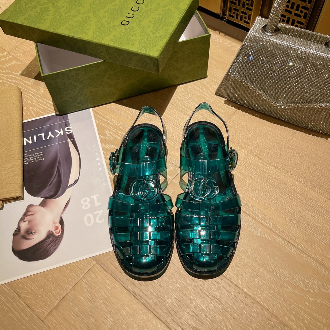 Gucci Women's sandal with Double G Women 11 - vstockx