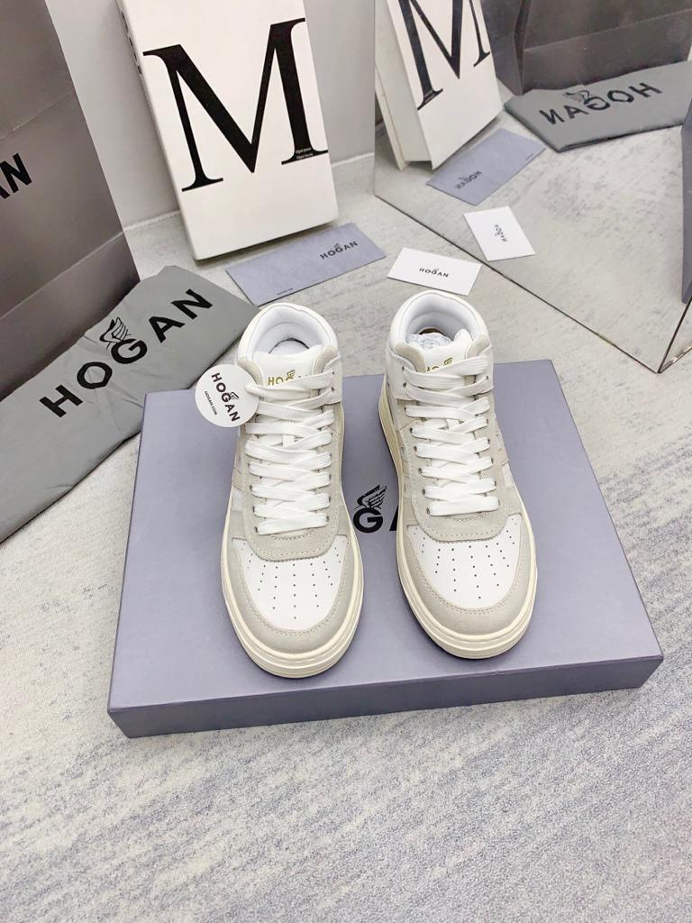 High Top Hogan H630 Silver Ivory - vstockx