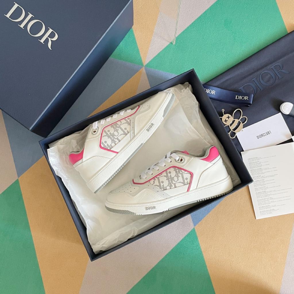 Dior B27 Low White Neon Pink - vstockx