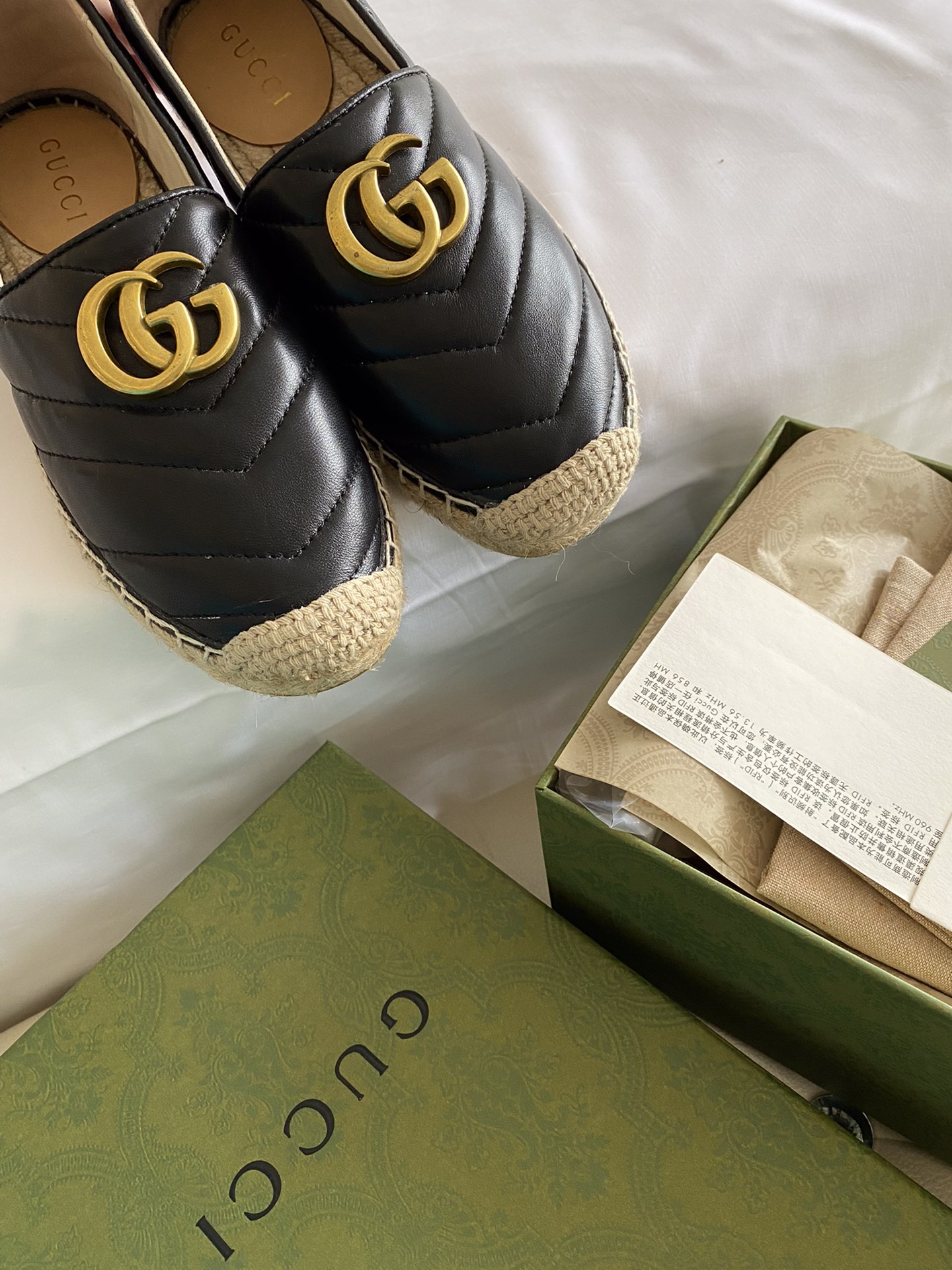 Gucci Leather espadrille with Double G WOMEN 2 - vstockx