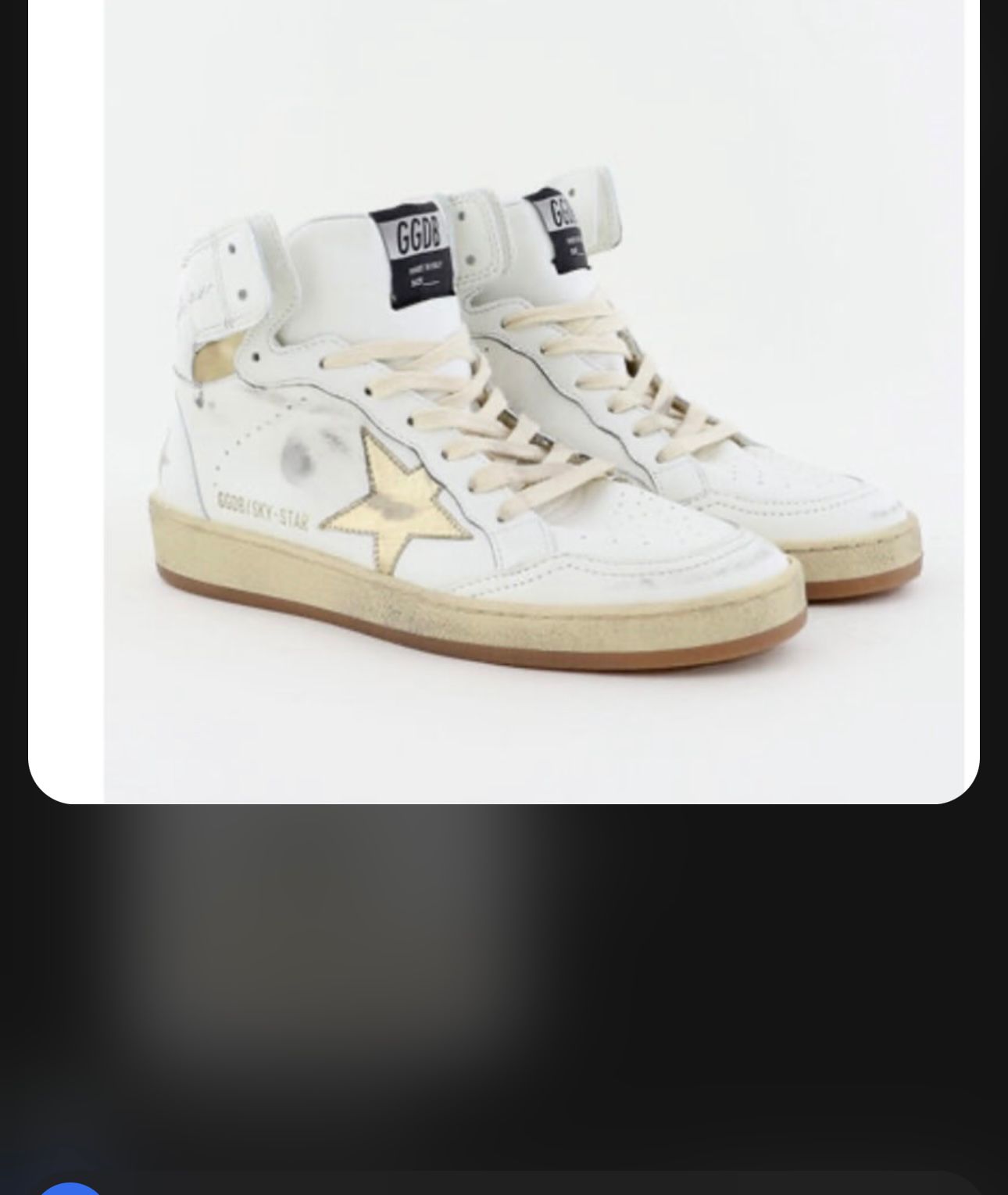Golden Goose Sky-Star Leather White Black - vstockx
