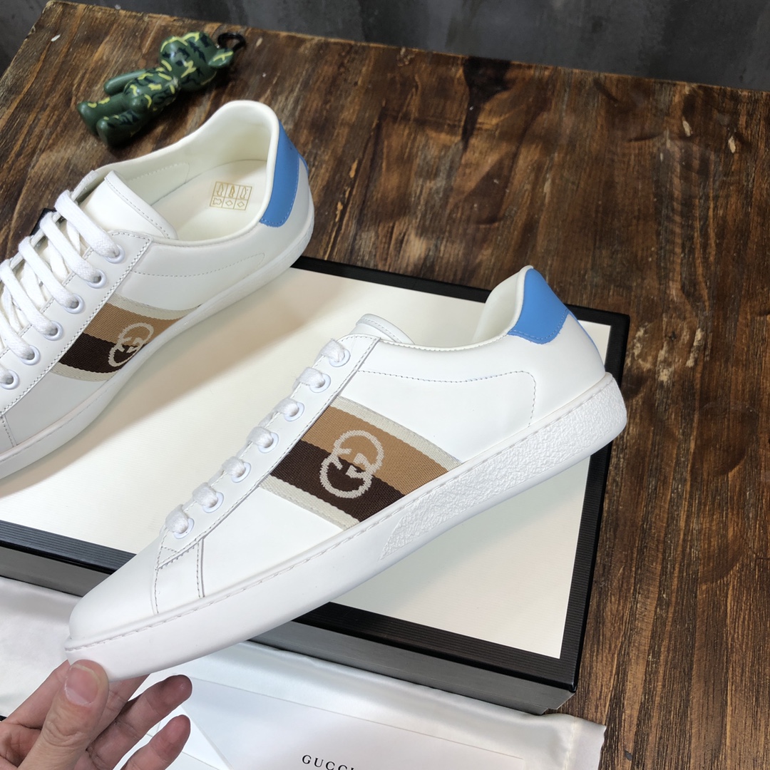 Gucci Ace Blue Interlocking G - vstockx