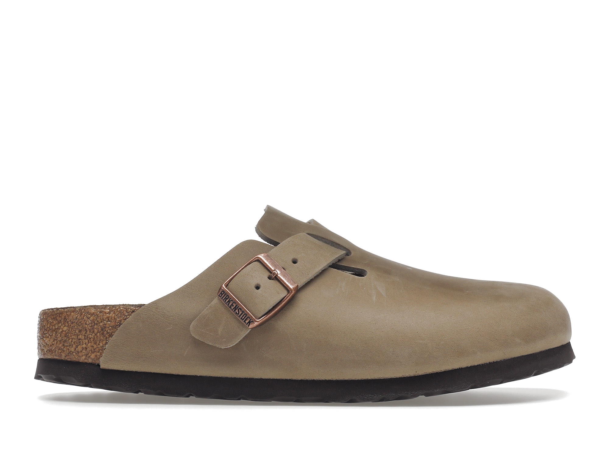 Birkenstock Boston Soft Footbed Oiled Leather Tobacco Brown - vstockx