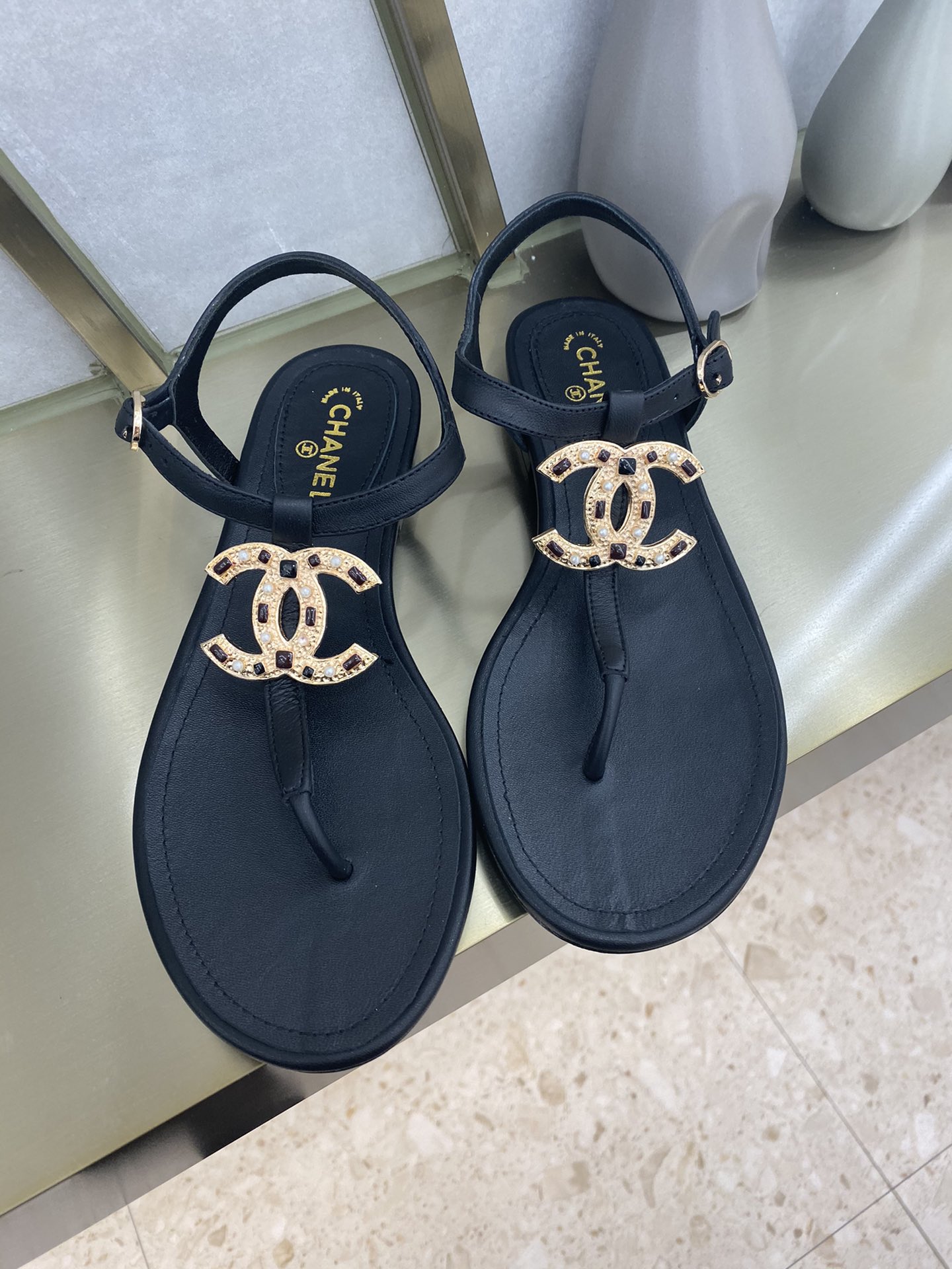 Chanel Slides 36 - vstockx
