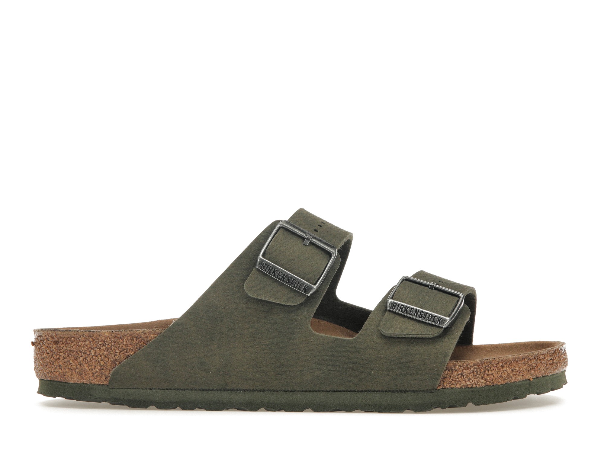 Birkenstock Arizona Vegan Microfiber Desert Dust Thyme - vstockx