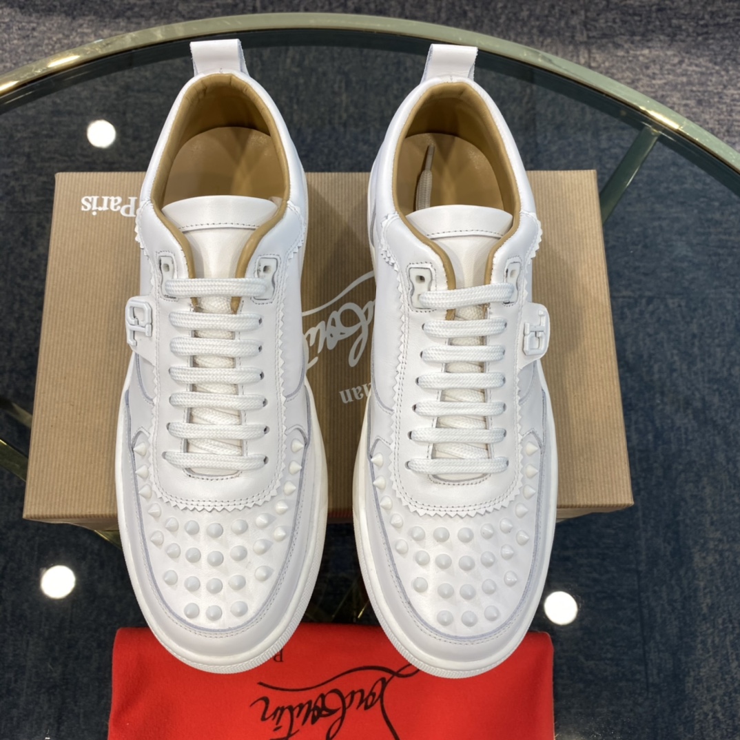 Christian Louboutin Happyrui Spikes Flat Sneakers 2 - vstockx