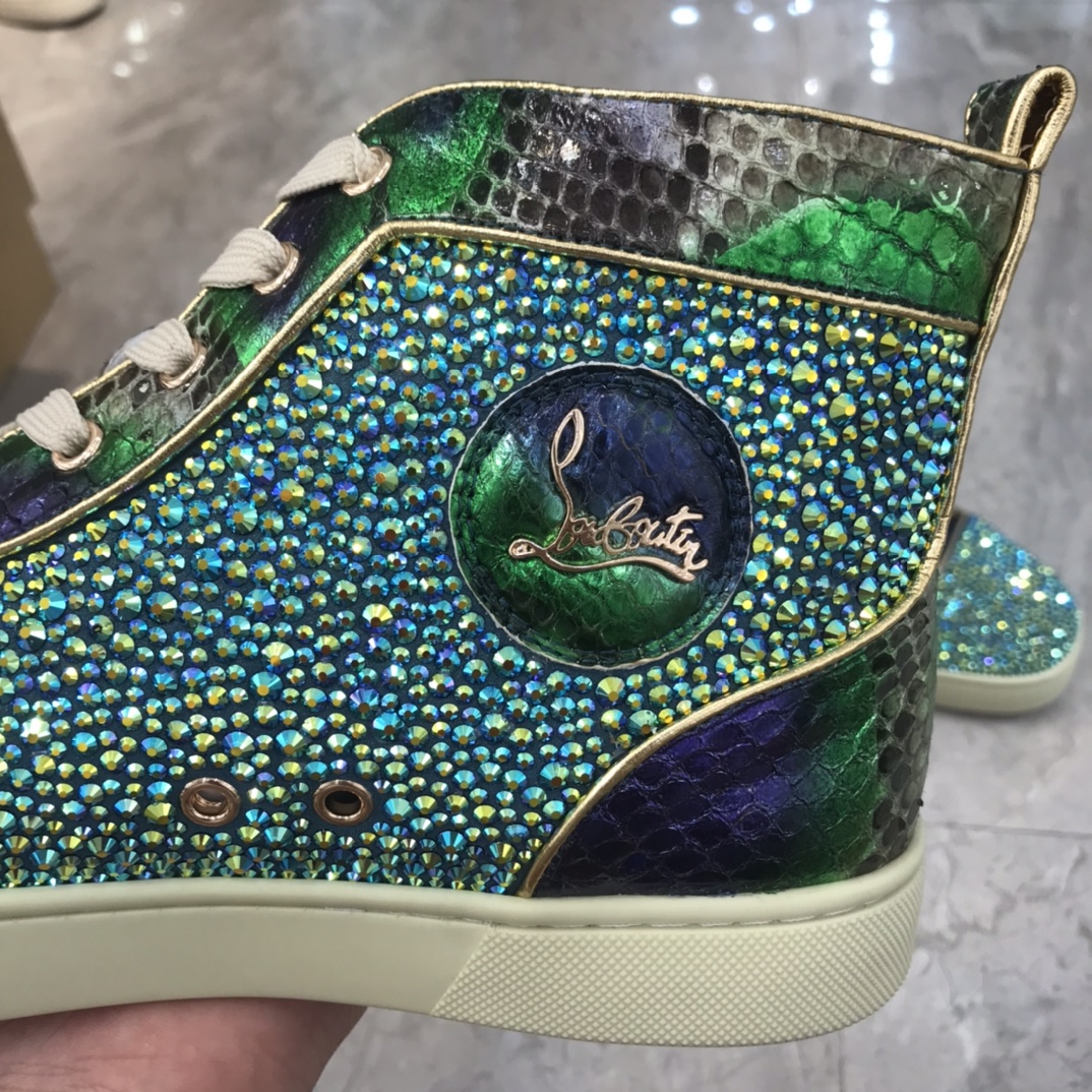 Christian Louboutin Louis Junior Spikes Orlato Flat Sneakers 20 - vstockx