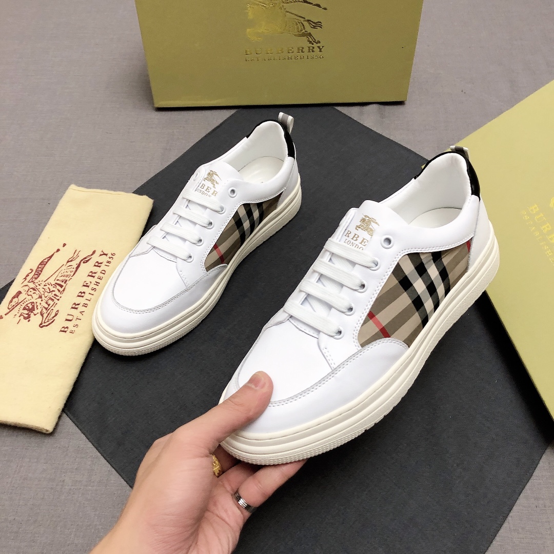 Burberry Perforated Check Sneaker 41 - vstockx
