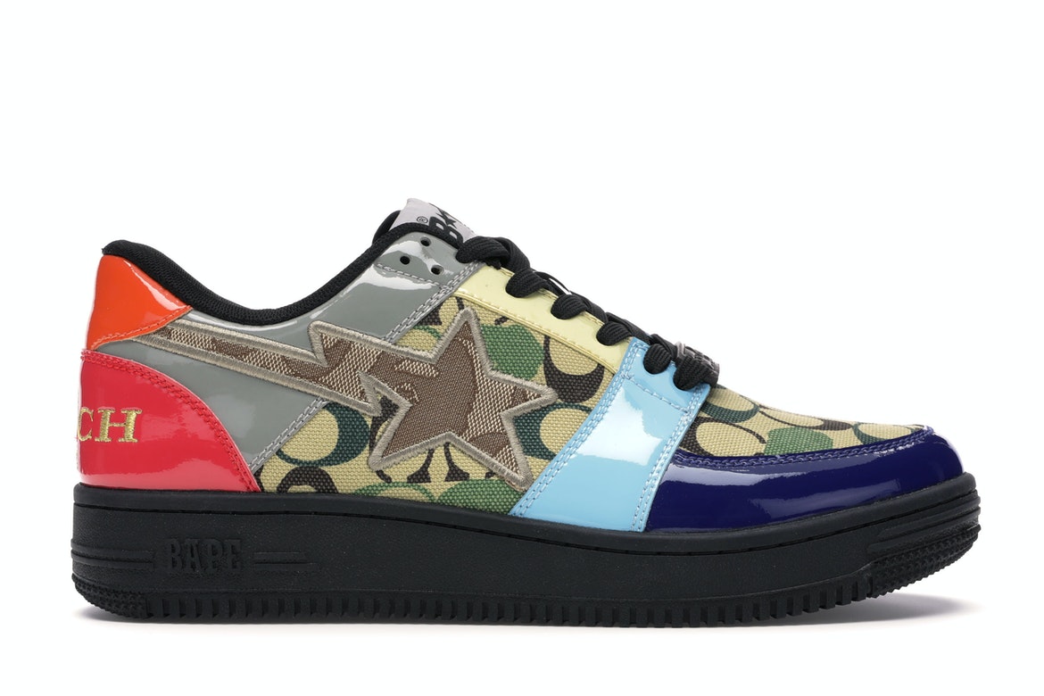 A Bathing Ape Bape Sta Low Coach Multi - vstockx