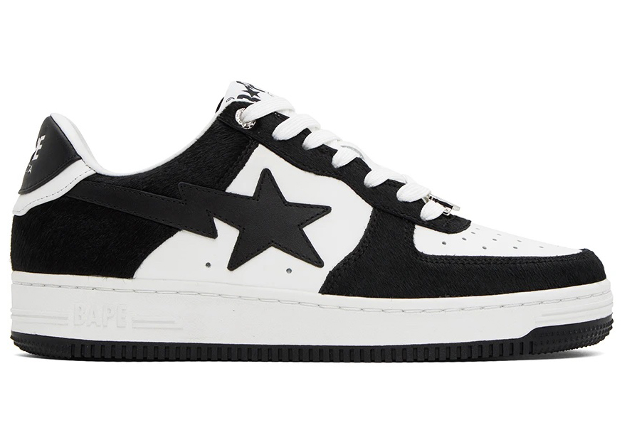 A Bathing Ape Bape Sta Black Calf Hair - vstockx