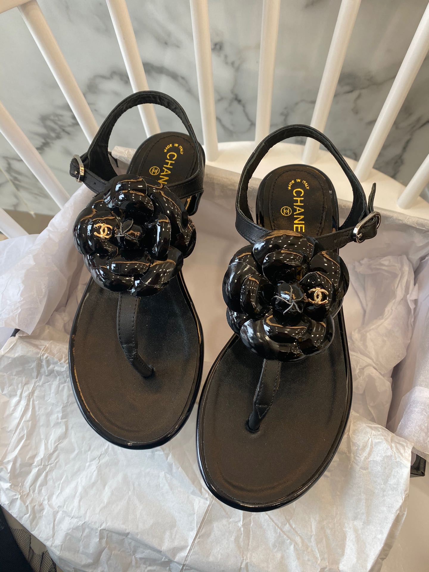 Chanel Slides 34 - vstockx