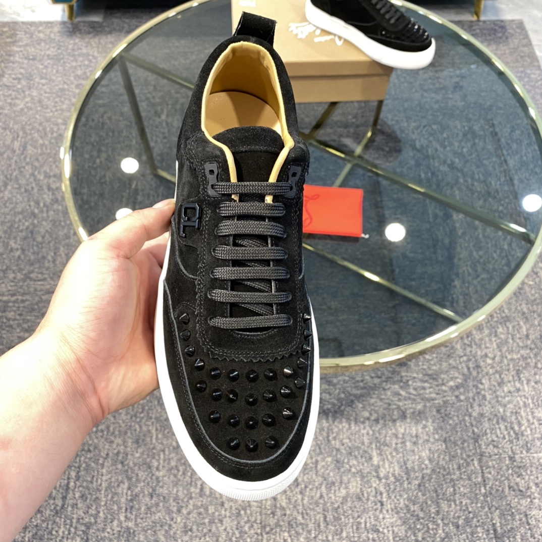 Christian Louboutin Happyrui Spikes Flat Sneakers 1 - vstockx