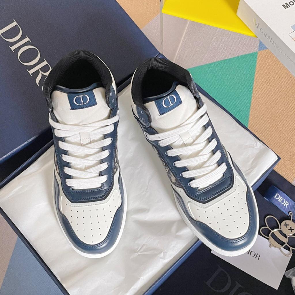 Dior B27 High Blue Cream Dior Gray Beige Black Dior Oblique Jacquard - vstockx