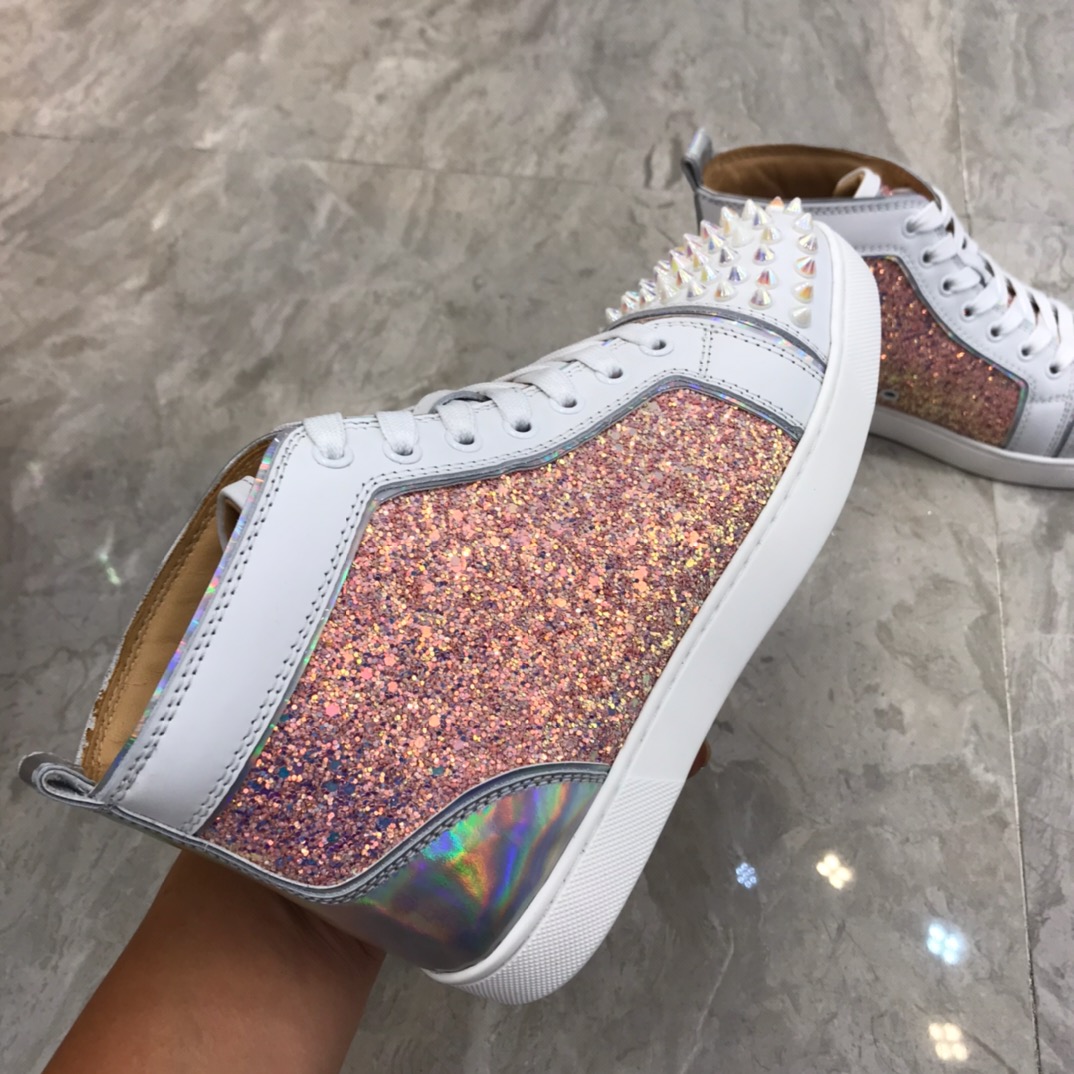 Christian Louboutin Louis Junior Spikes Orlato Flat Sneakers 40 - vstockx