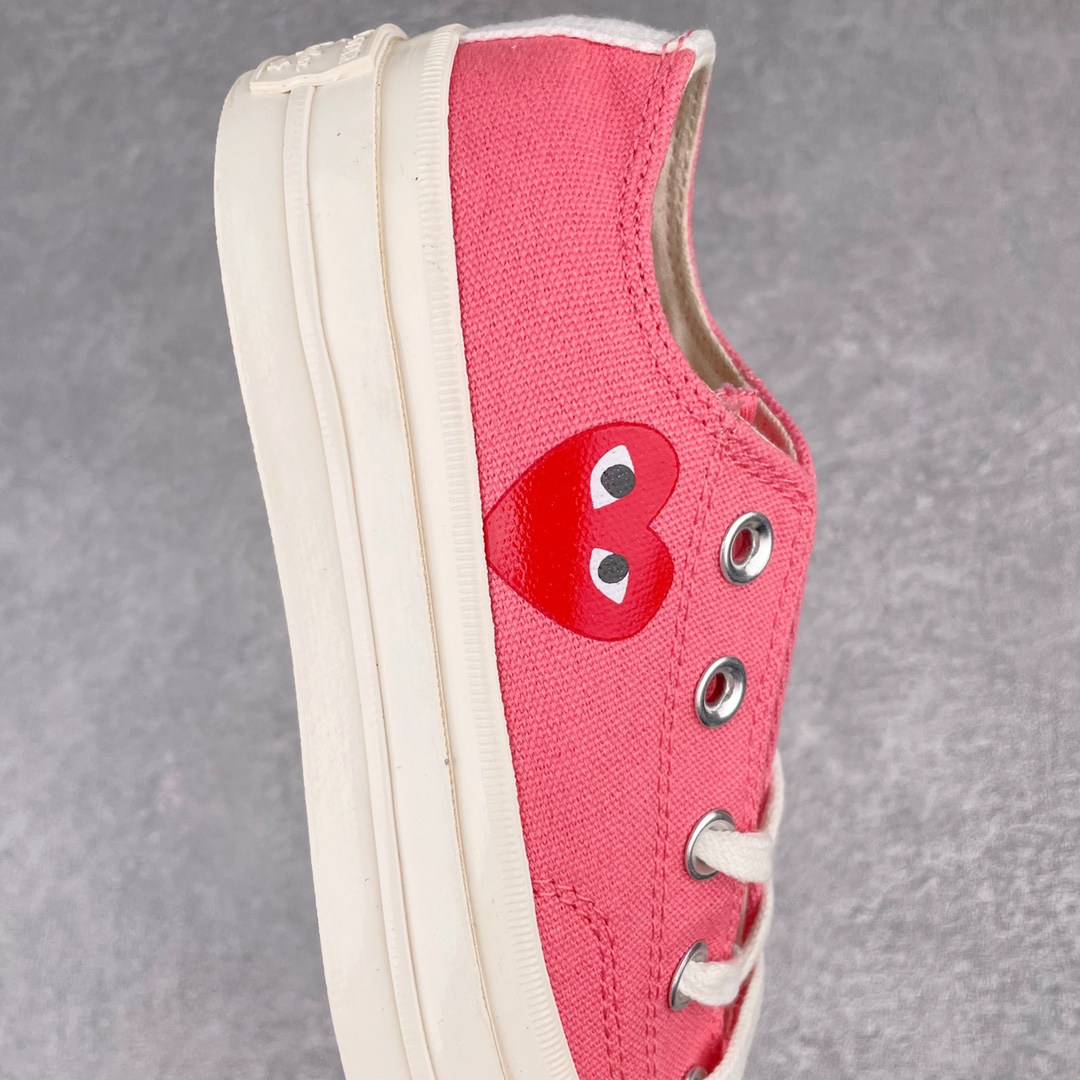 Converse Chuck Taylor All-Star 70s Ox Comme des Garcons Play Bright Pink - vstockx