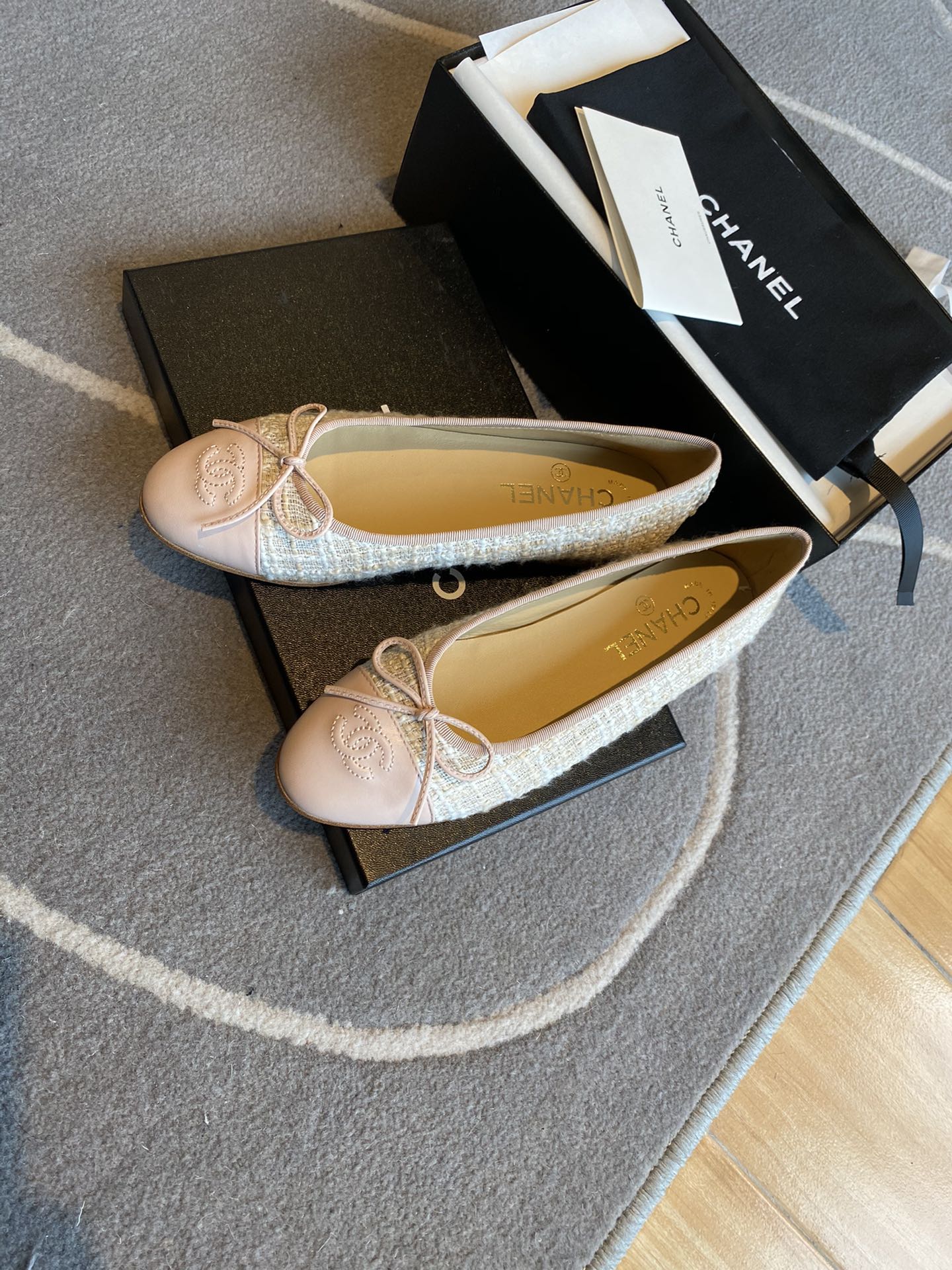 Chanel Ballerinas Fabric & Grosgrain 31 - vstockx