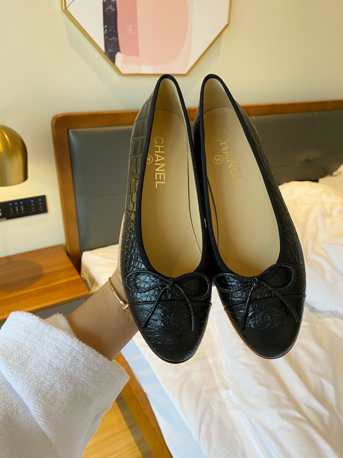 Chanel Ballerinas Fabric & Grosgrain 7 - vstockx