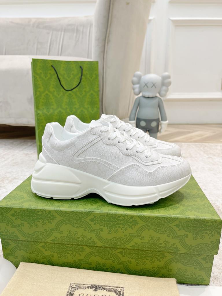 Gucci Rhyton White GG Supreme Canvas - vstockx