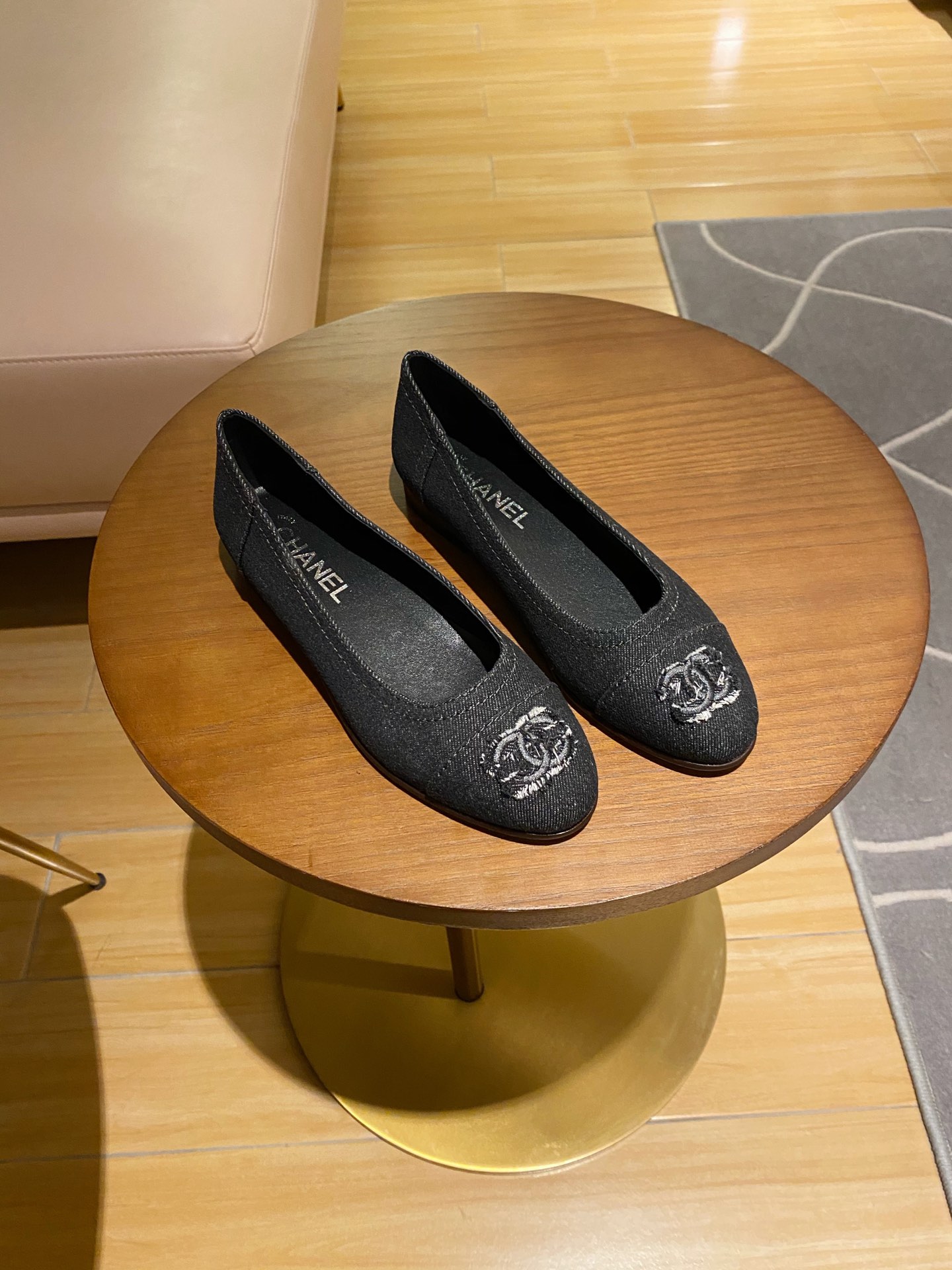 Chanel Ballerinas Fabric & Grosgrain 15 - vstockx