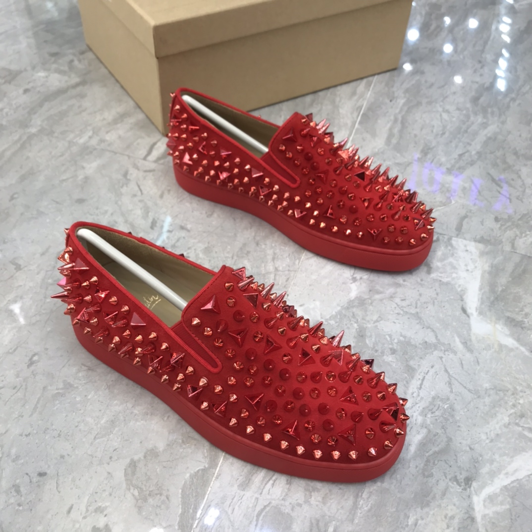 Christian Louboutin Louis Junior Spikes Orlato Flat Sneakers 64 - vstockx