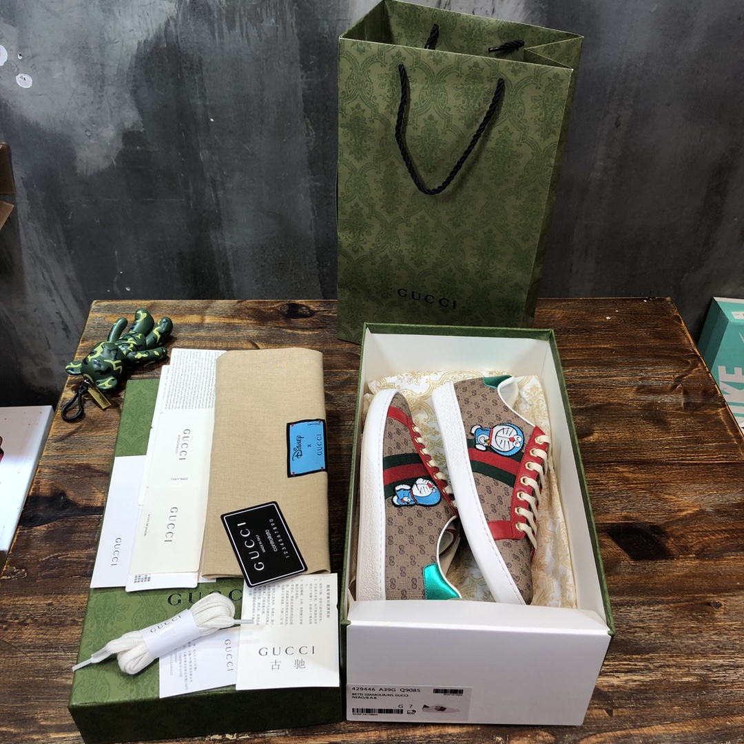 Gucci x Doraemon Ace Monogram - vstockx