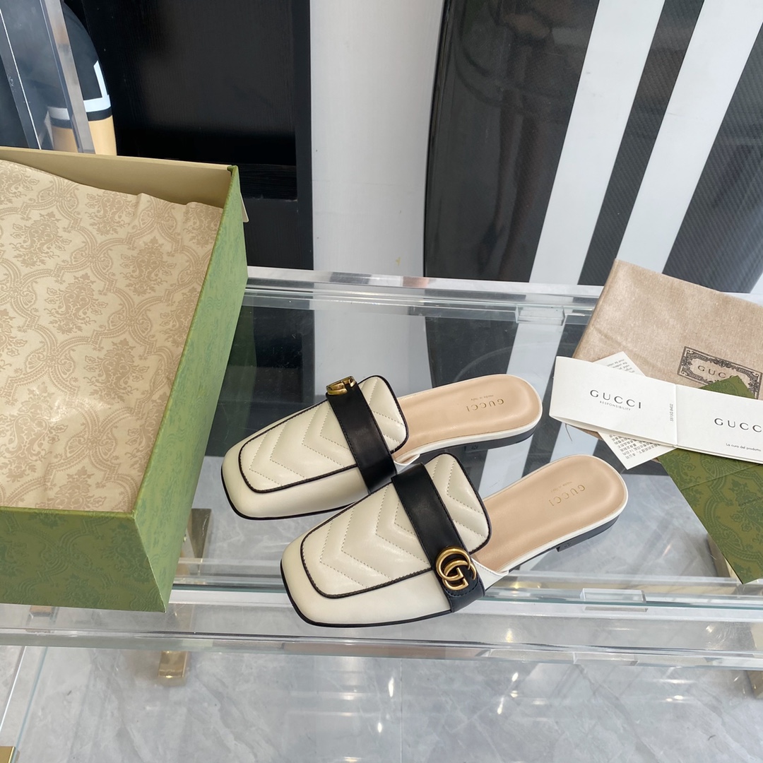 Gucci Leather slipper Women 9 - vstockx