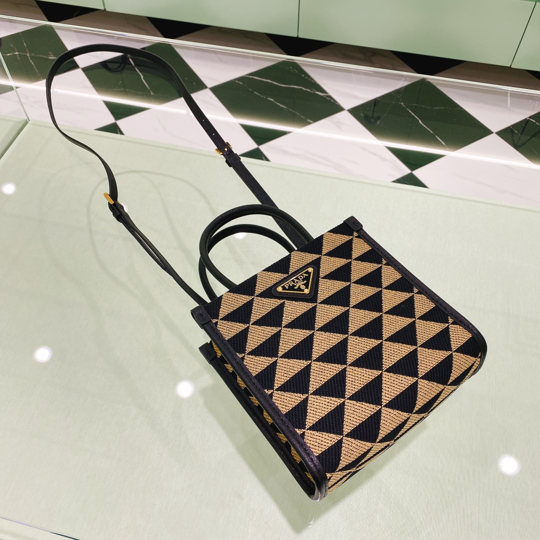 handbags prada 1BA355 size:19*6*17cm - vstockx