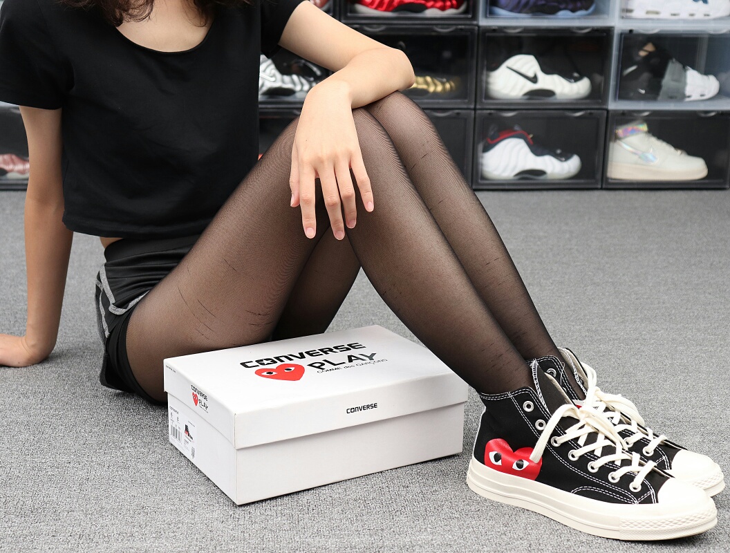 Converse Chuck Taylor All-Star 70s Hi Comme des Garcons PLAY Black - vstockx