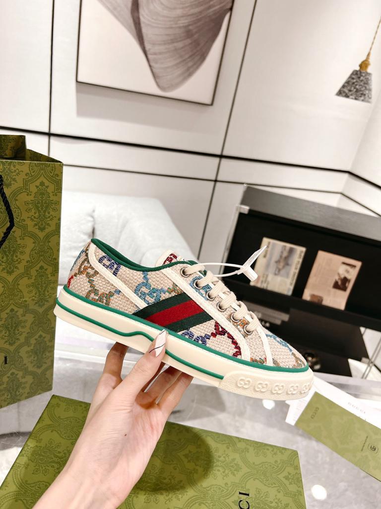 Gucci Tennis 1977 GG Logo White Multi - vstockx
