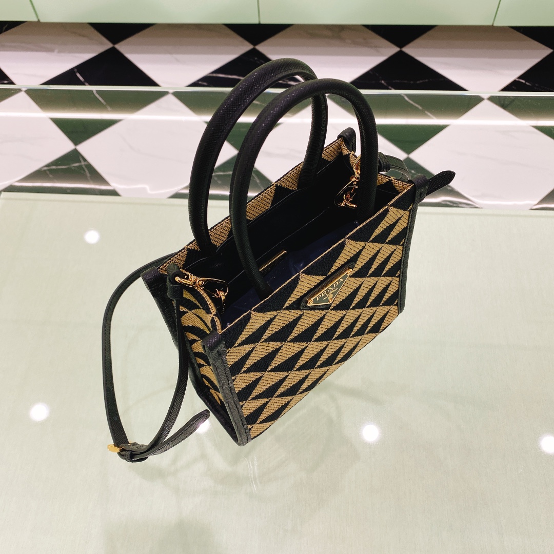 handbags prada 1BA355 size:19*6*17cm - vstockx