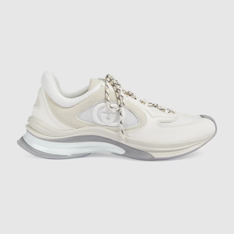 Gucci Run sneakers White suede - vstockx