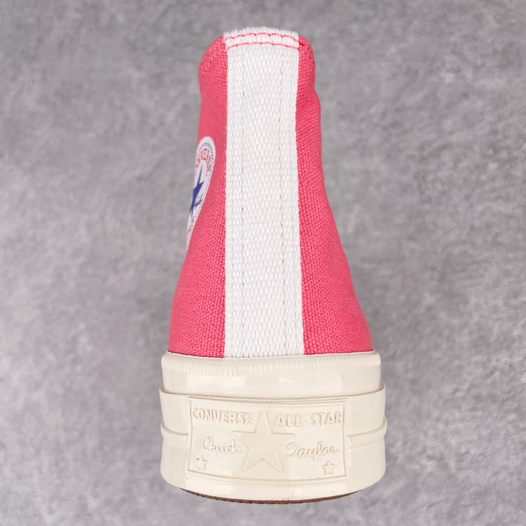 Converse Chuck Taylor All-Star 70s Hi Comme des Garcons Play Bright Pink - vstockx