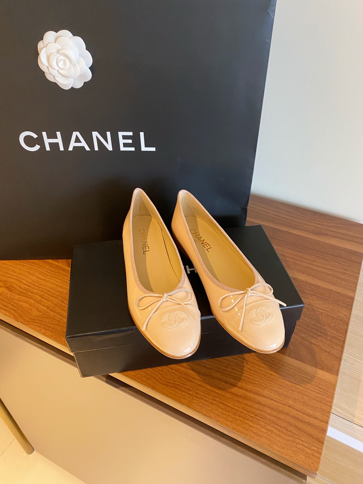 Chanel Ballerinas Fabric & Grosgrain 4 - vstockx